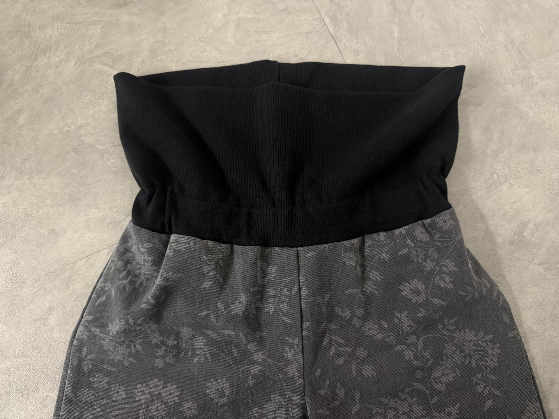 vintage flower bootcut pants