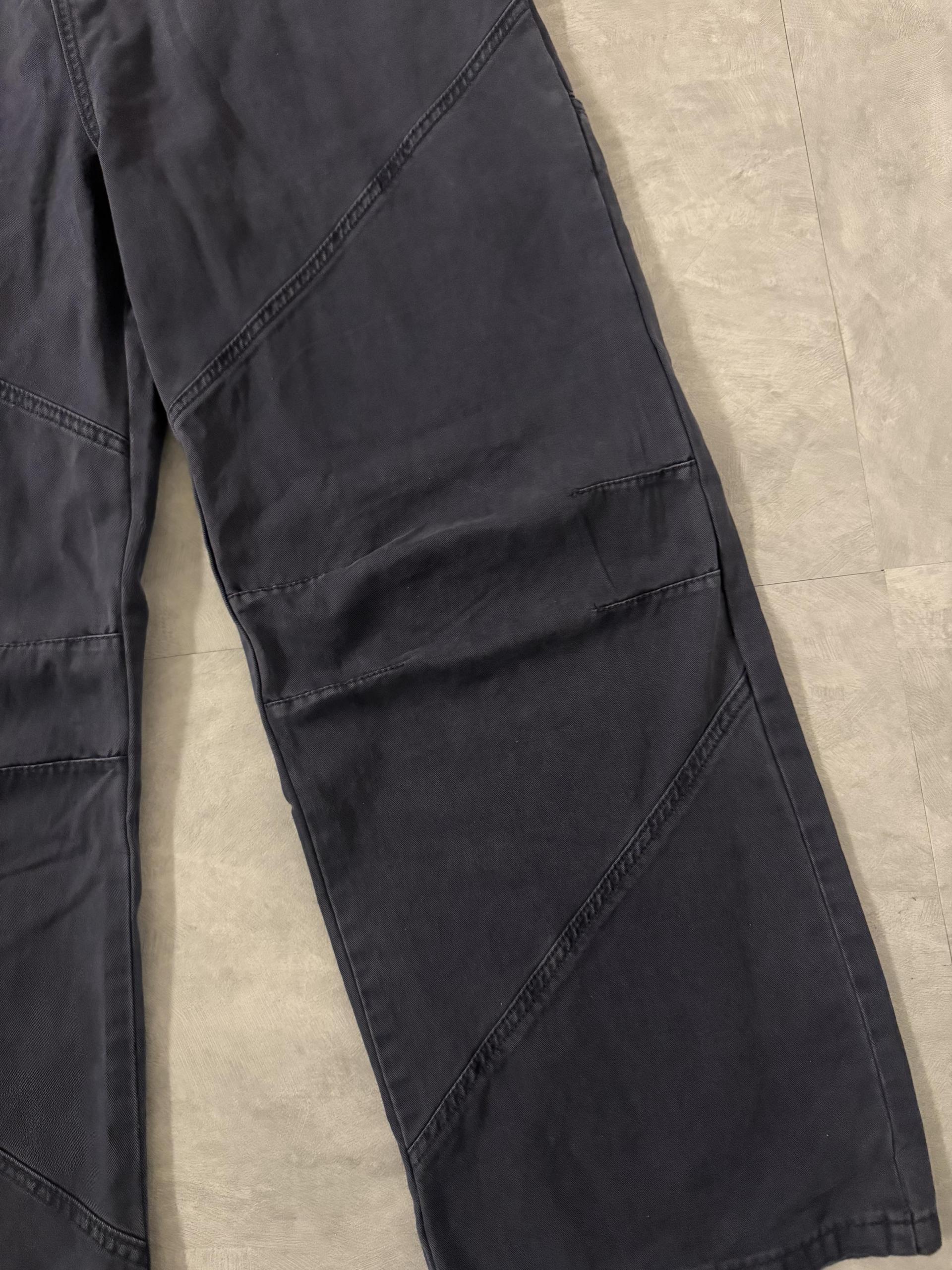 [unisex] washed navy pants