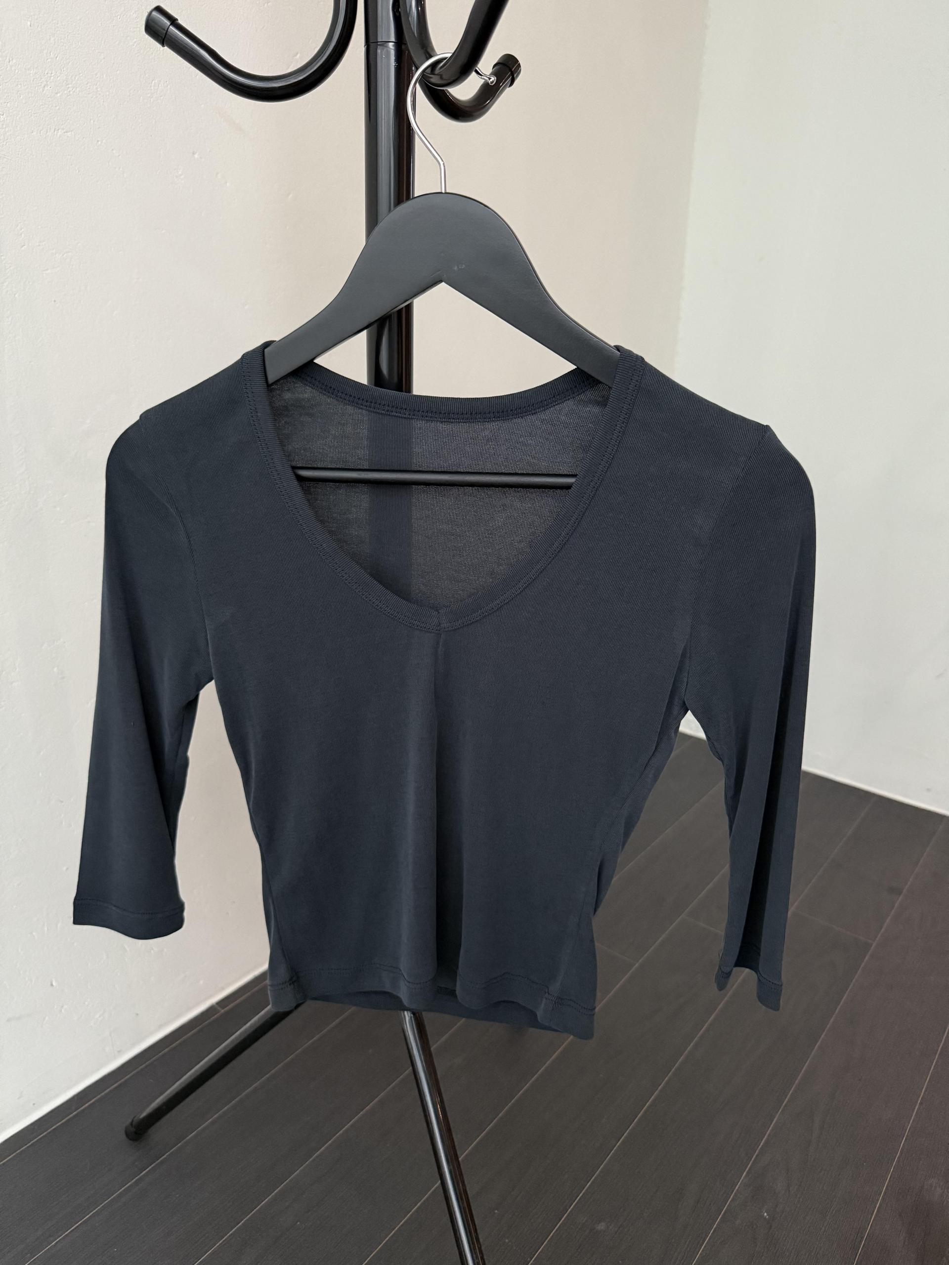 3/4 modal v-neck tee