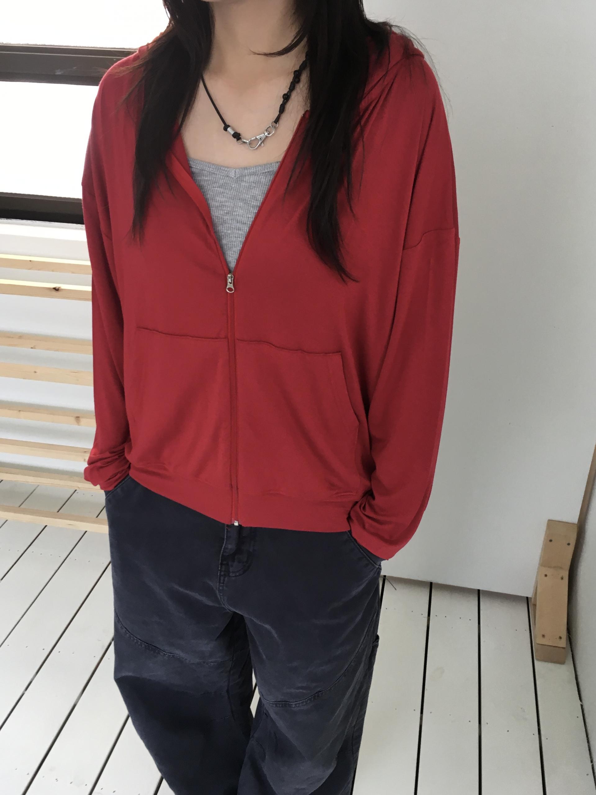 cool light hoodie zip-up