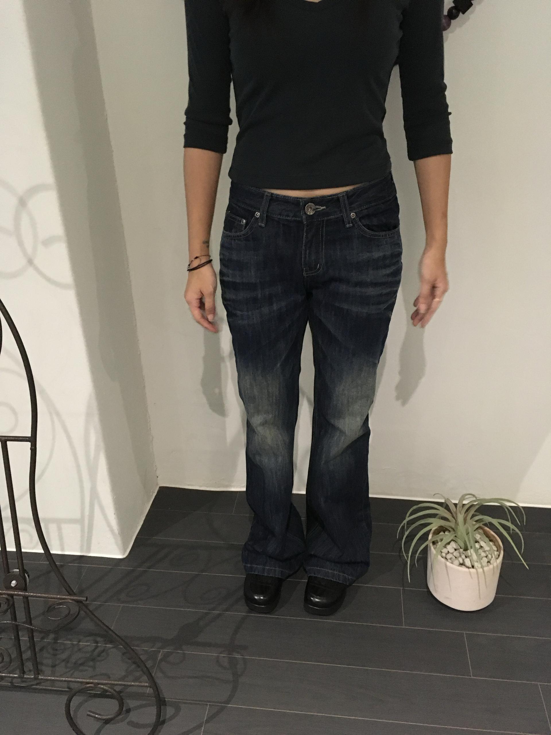 deep blue vintage boots cut