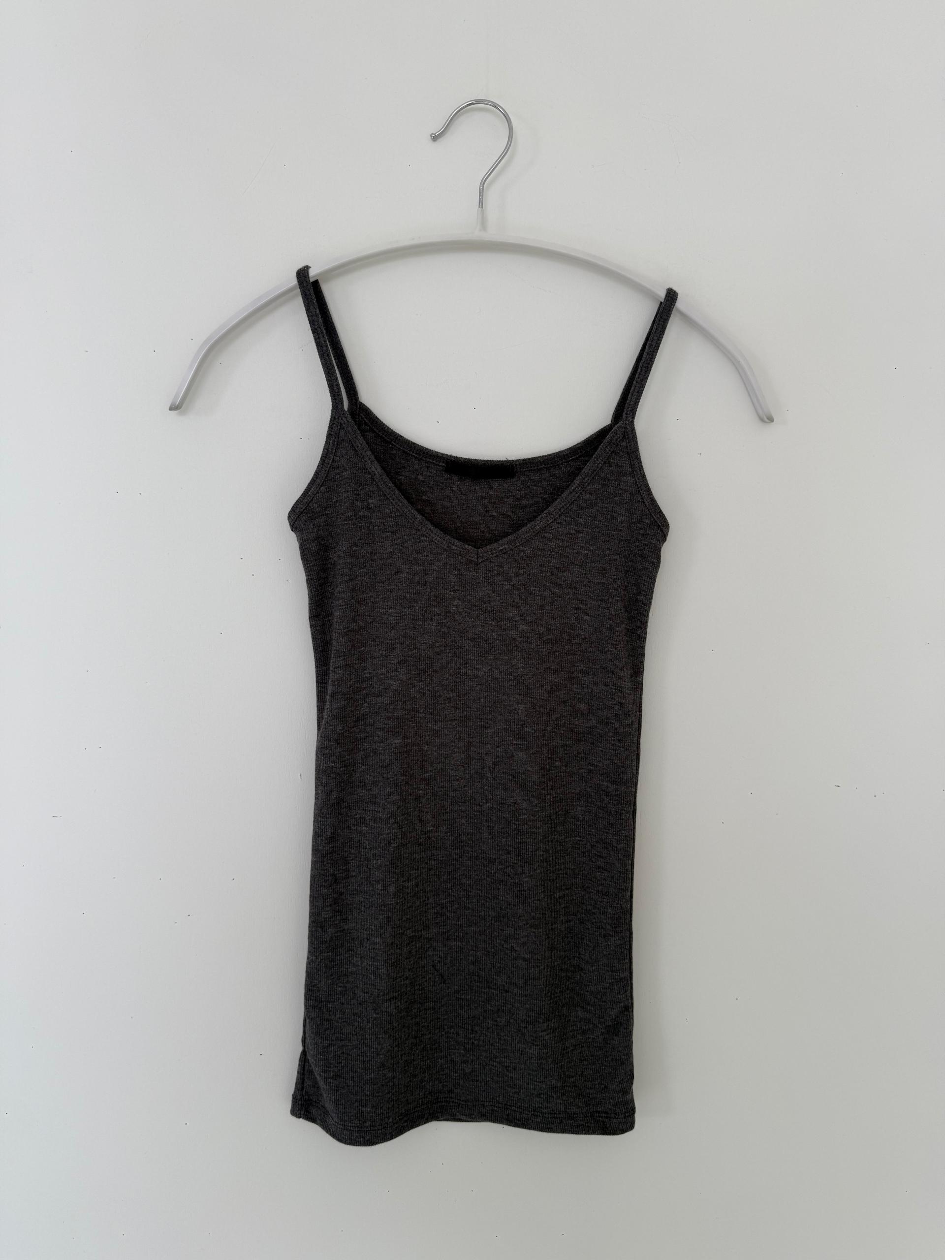rib slim sleeveless top