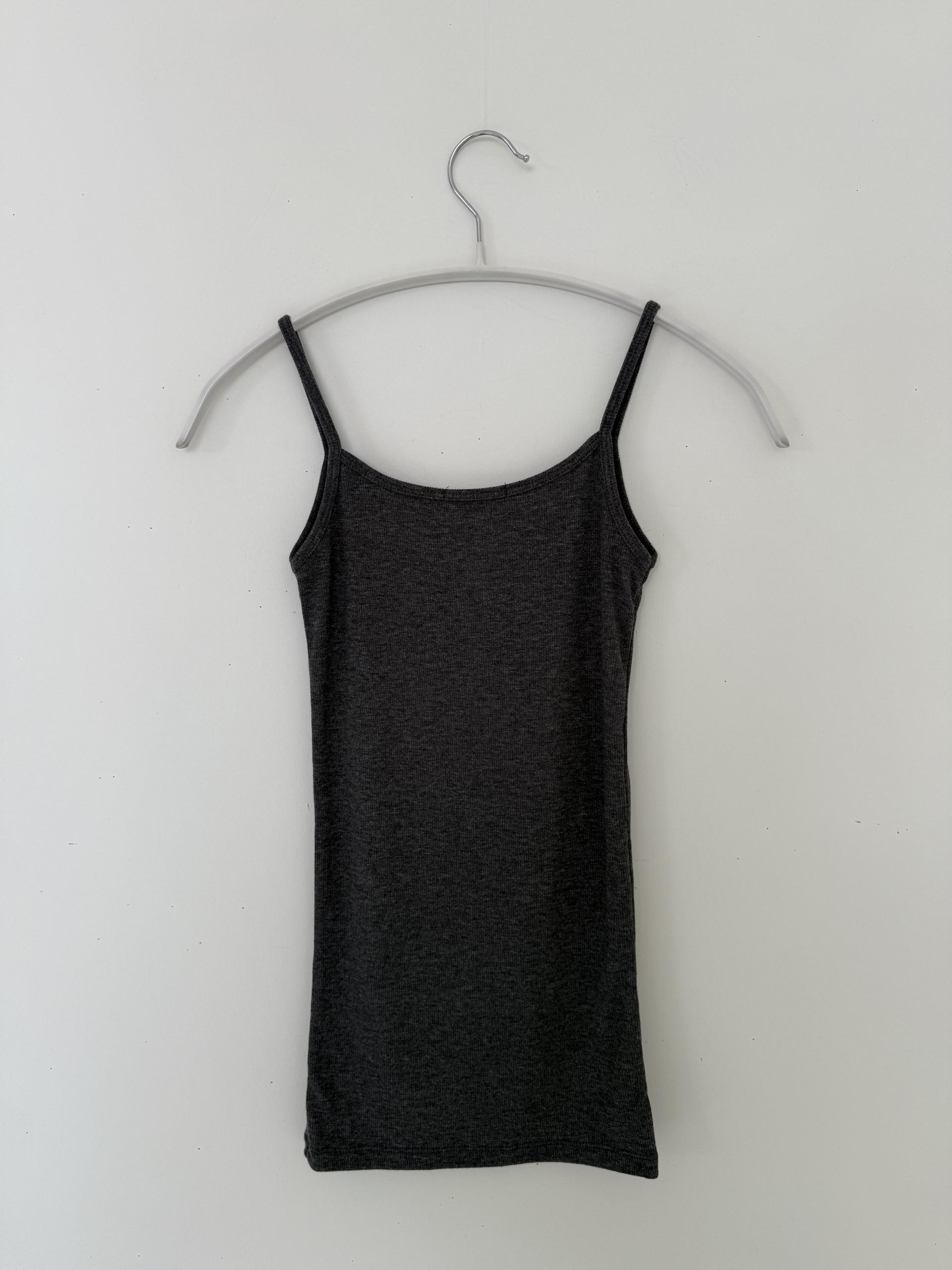 rib slim sleeveless top