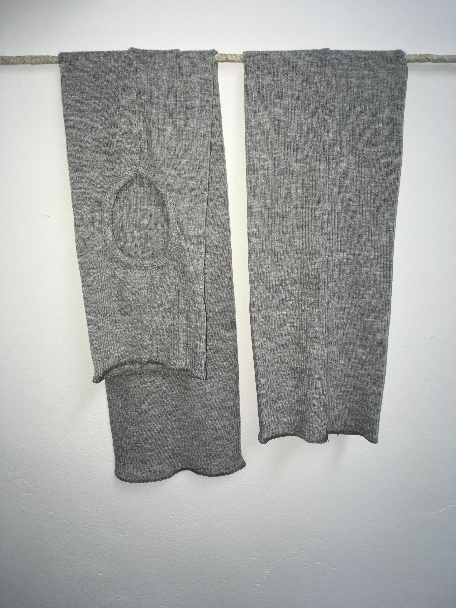 ribbed fabric basic leg-warmer