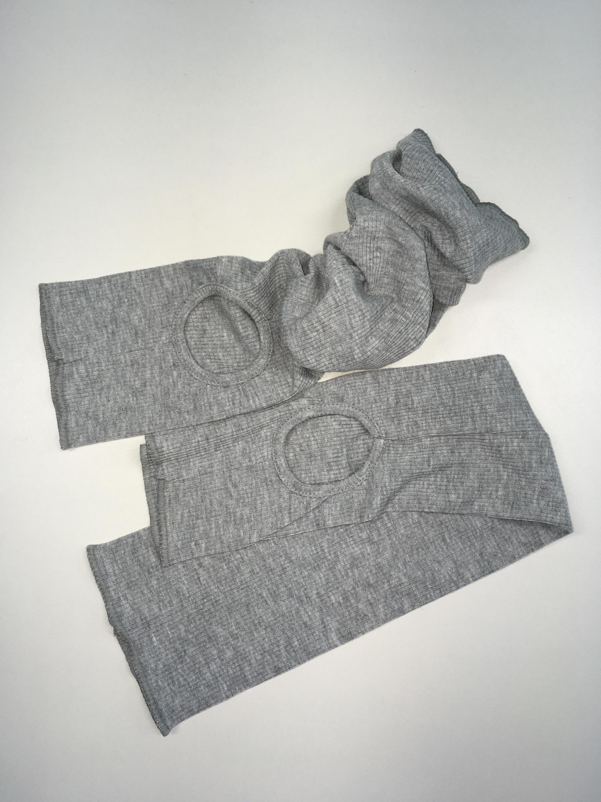 ribbed fabric basic leg-warmer