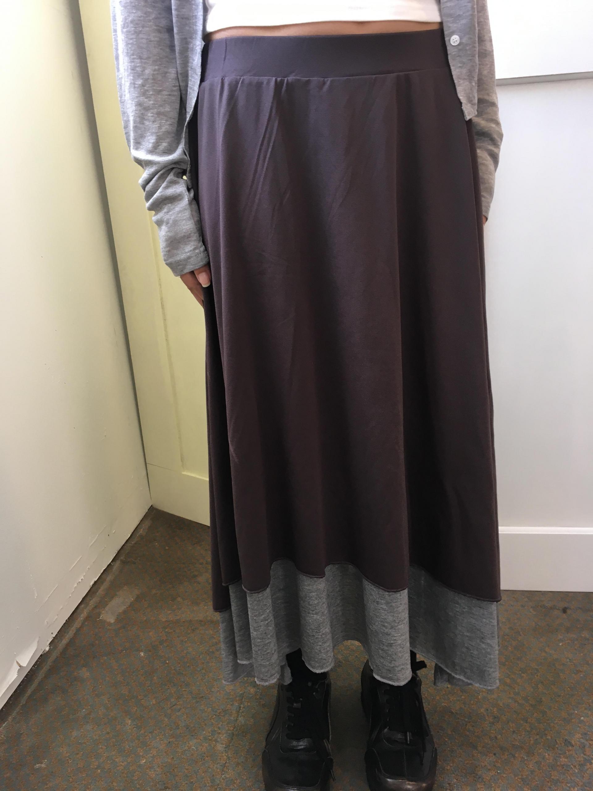sheer long skirt