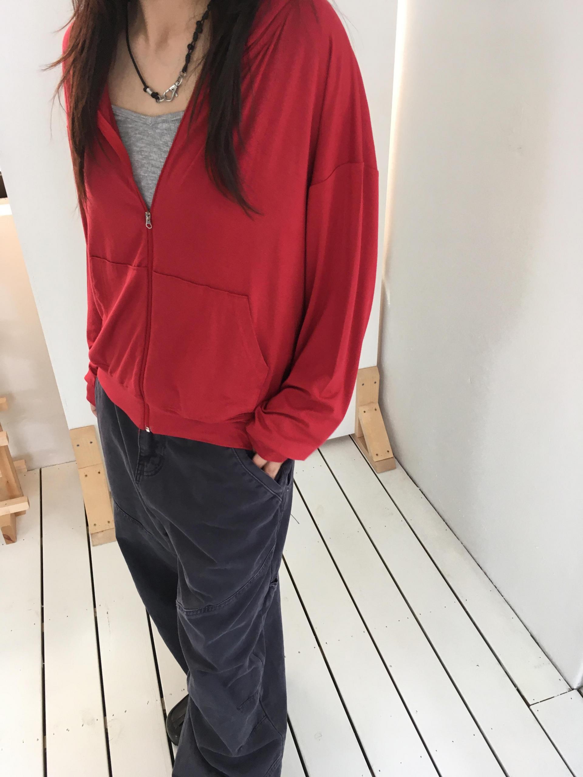 cool light hoodie zip-up