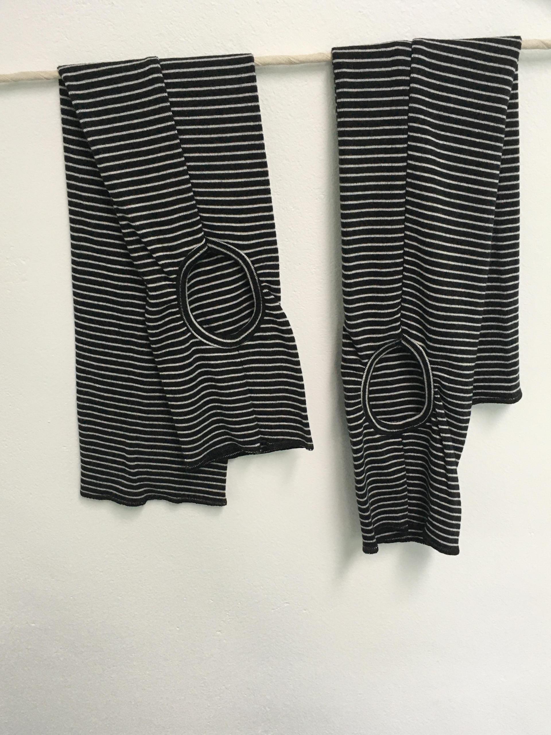 stripe vintage leg-warmer