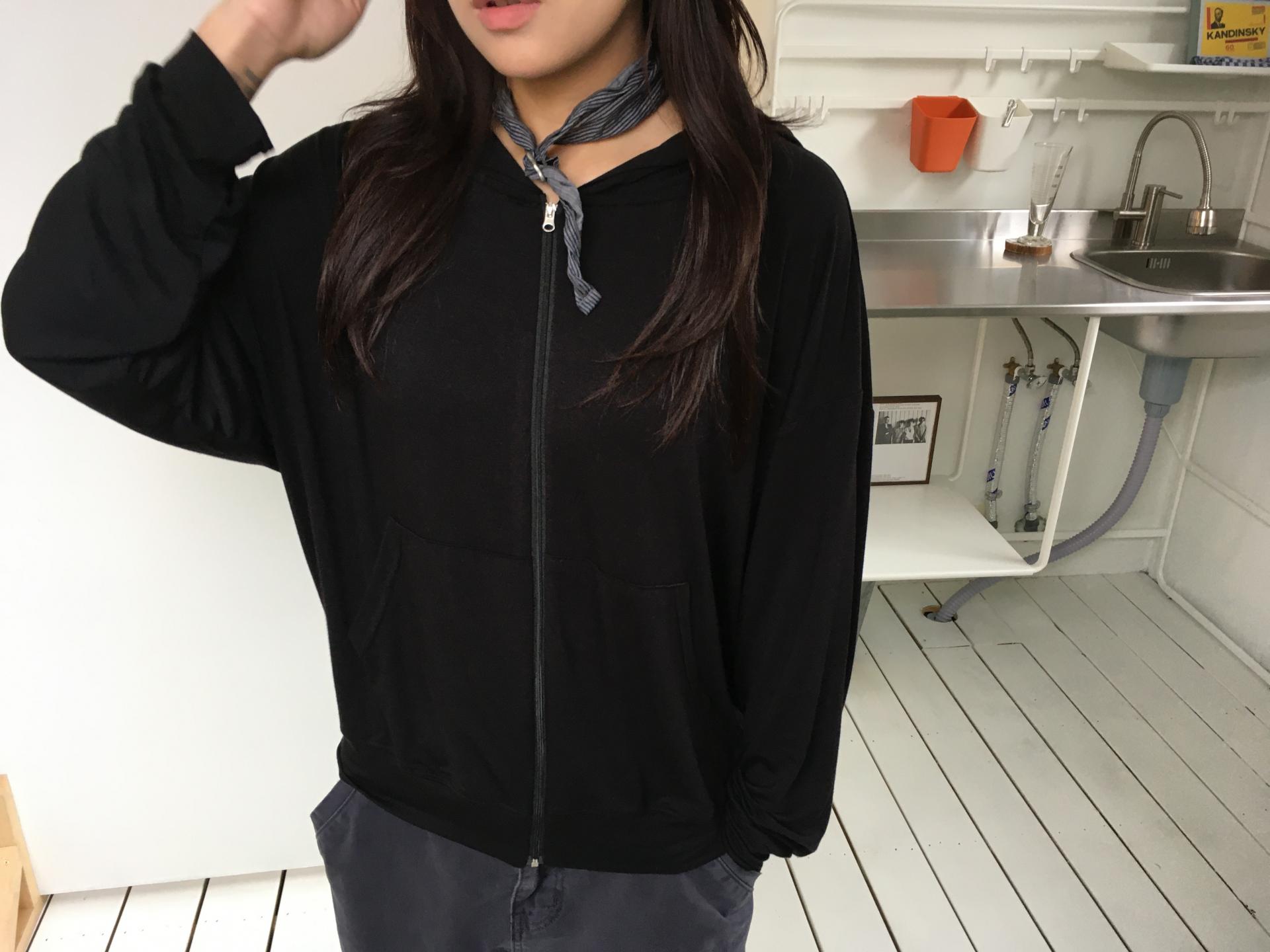 cool light hoodie zip-up
