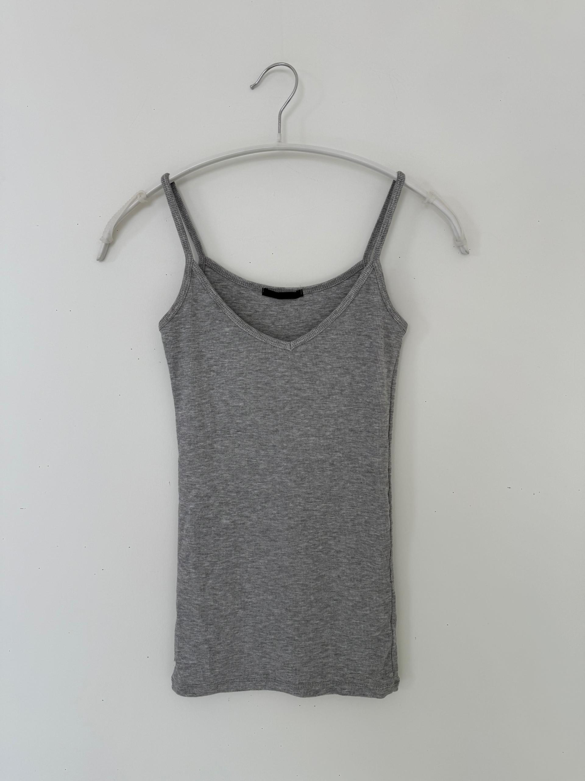 rib slim sleeveless top