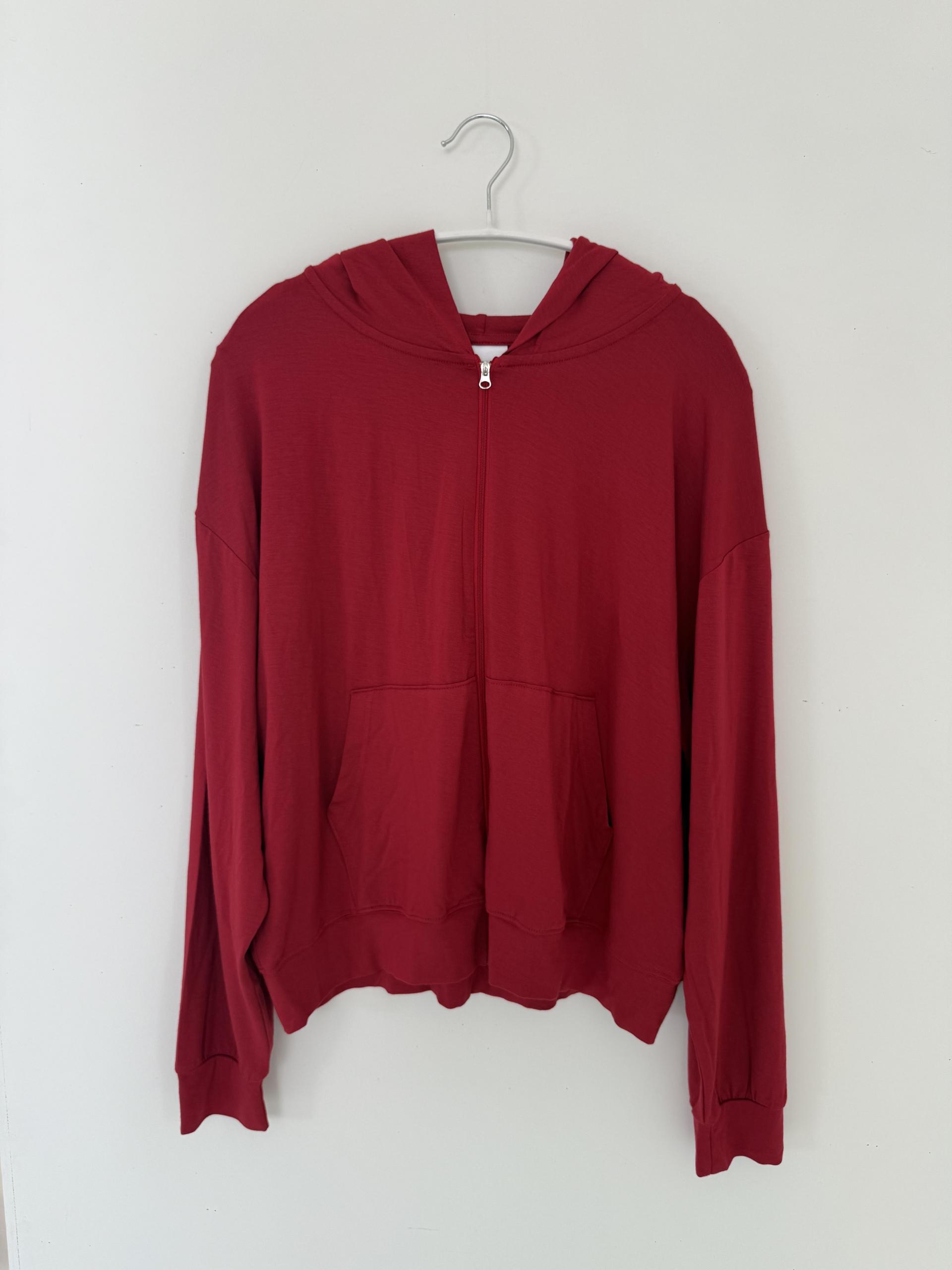 cool light hoodie zip-up