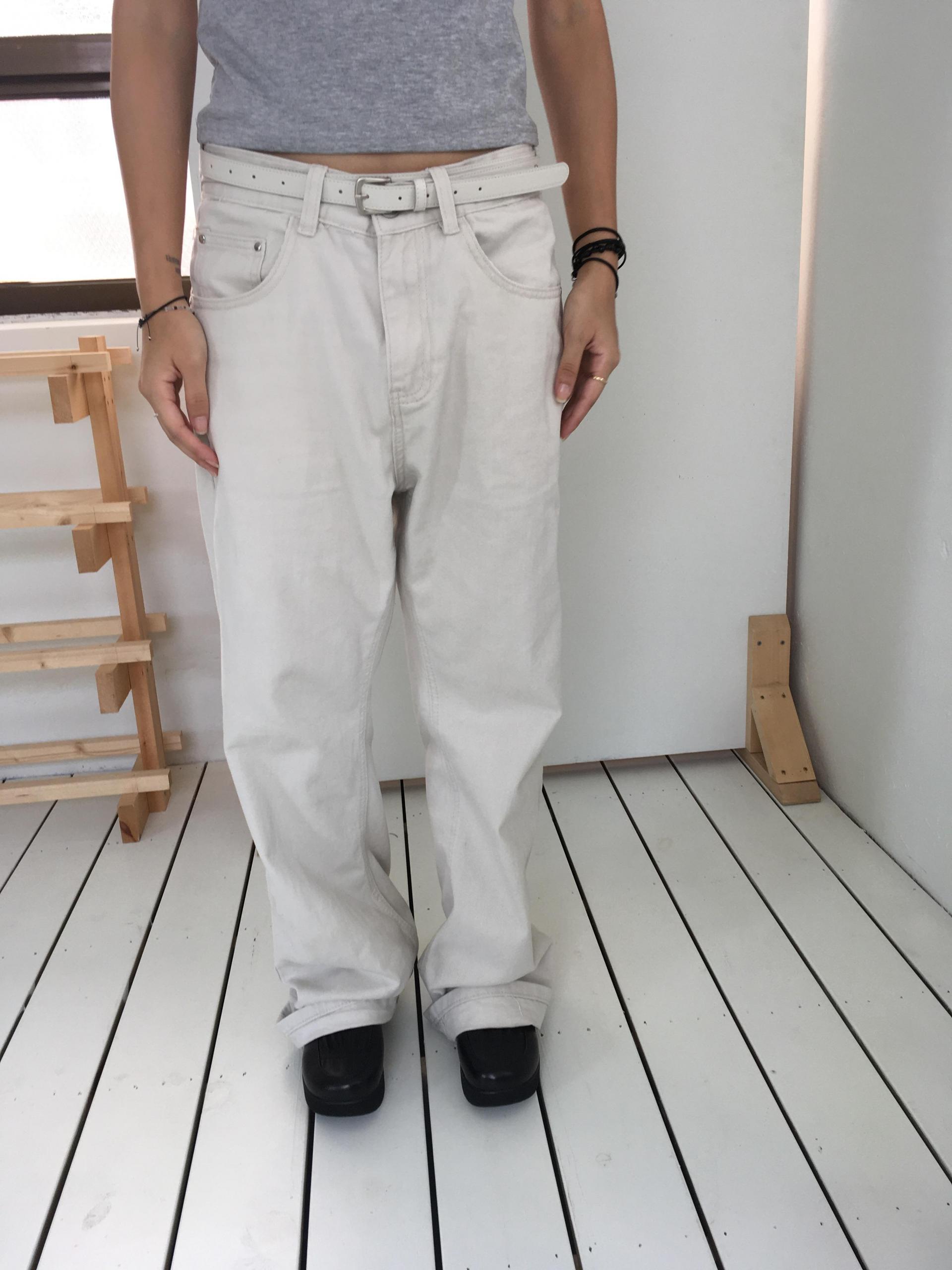 [unisex] straight basic pants