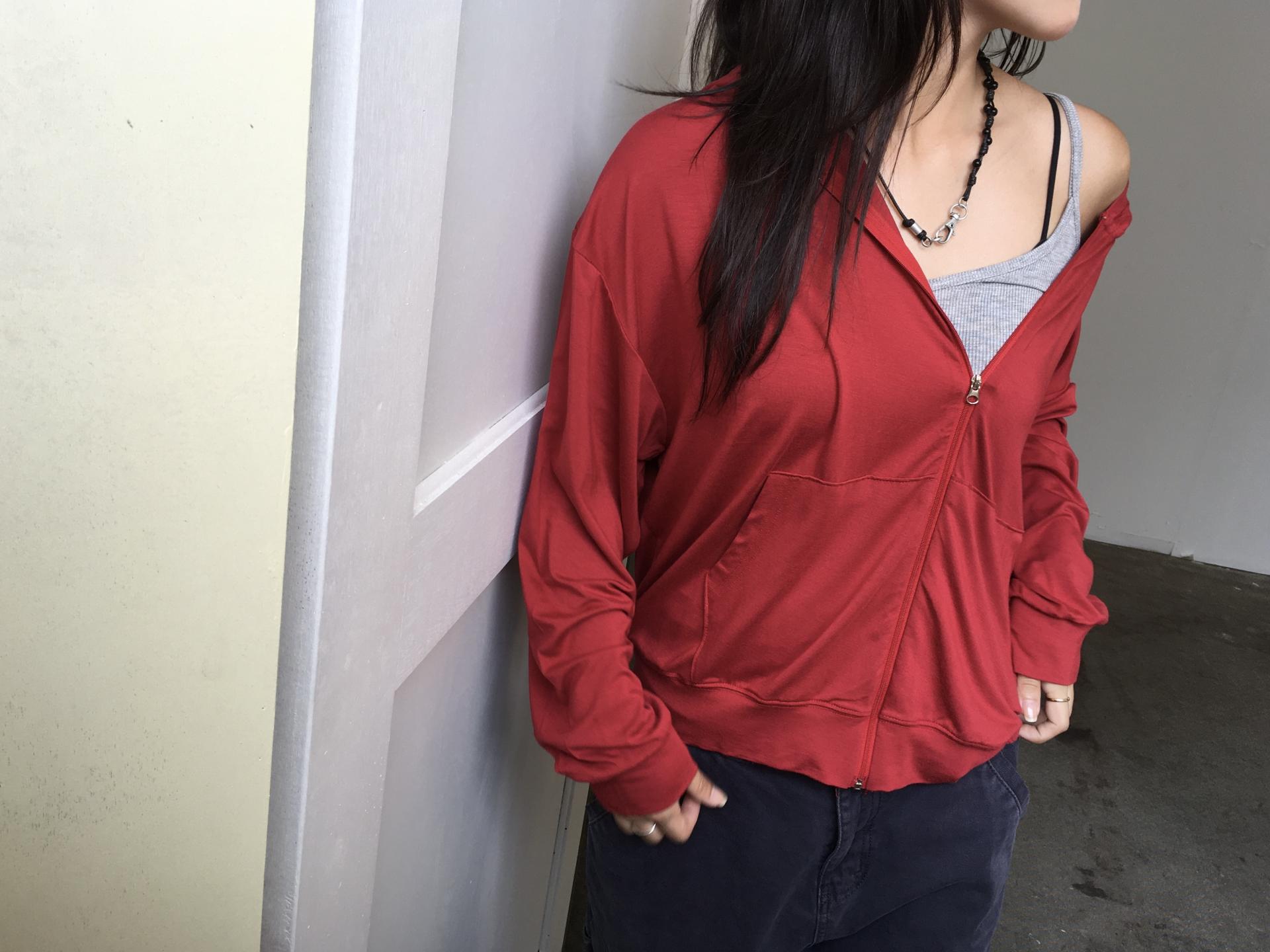 cool light hoodie zip-up