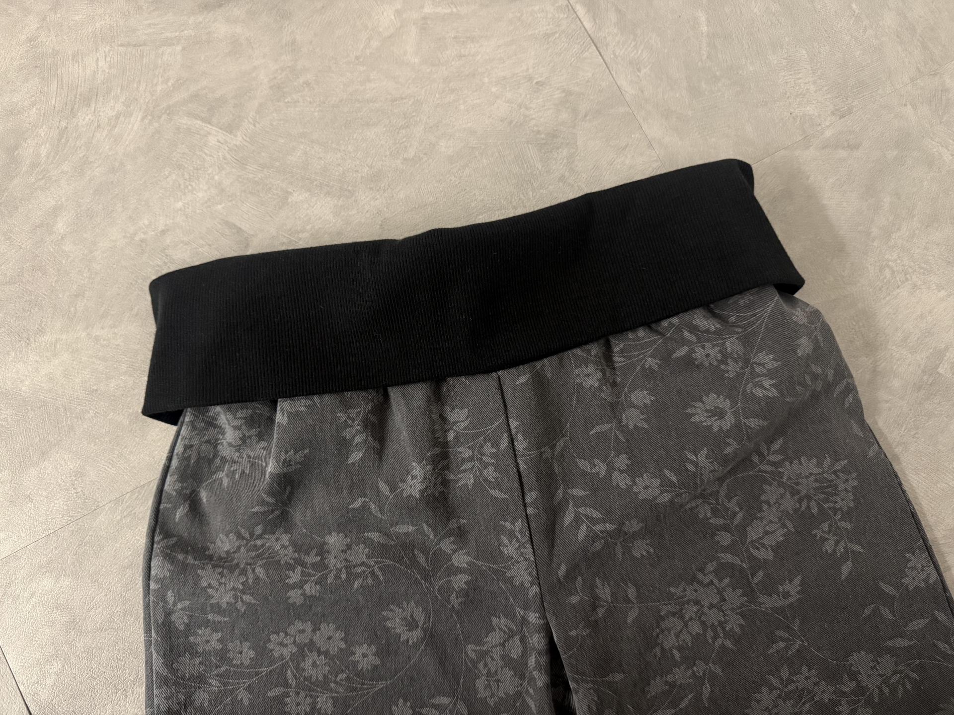 vintage flower bootcut pants