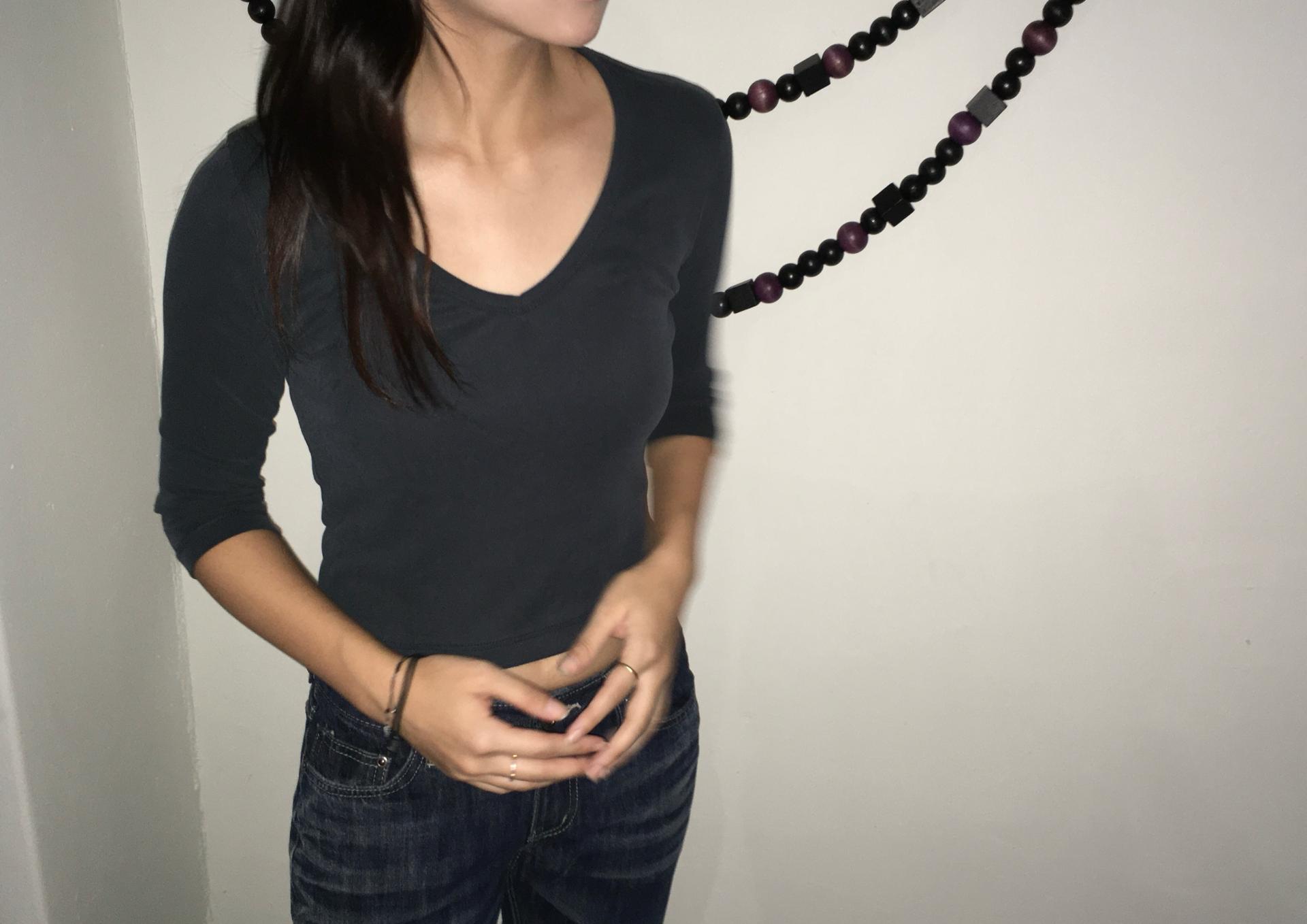 3/4 modal v-neck tee