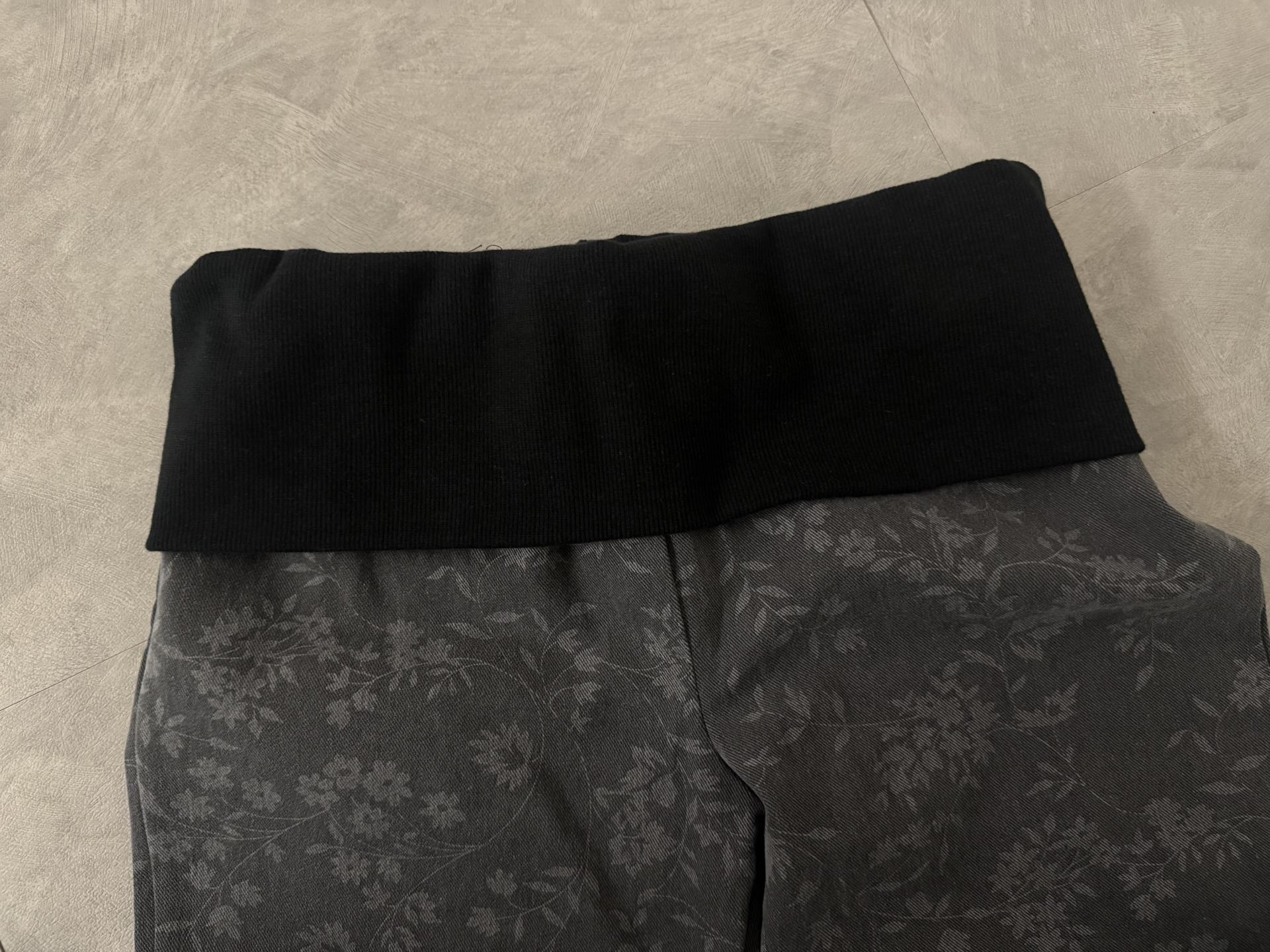 vintage flower bootcut pants