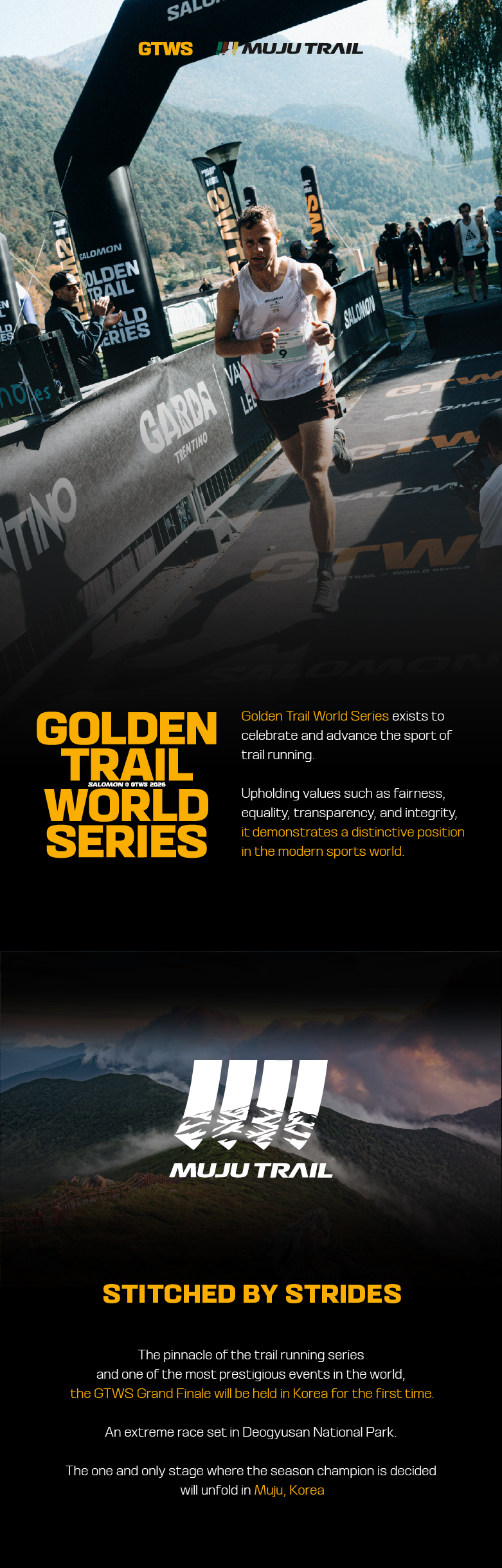 [Early Bird] 2026 GTWS Muju Trail 26K Grand Finale