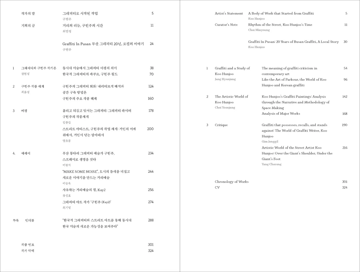 『스트릿 아티스트 구헌주』 세트 - 친필 사인본