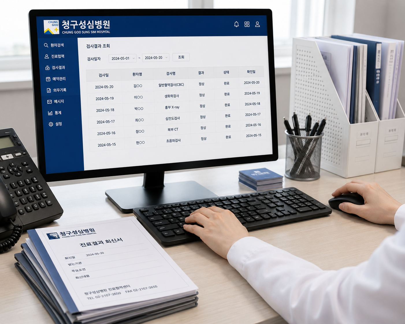 결과 회신