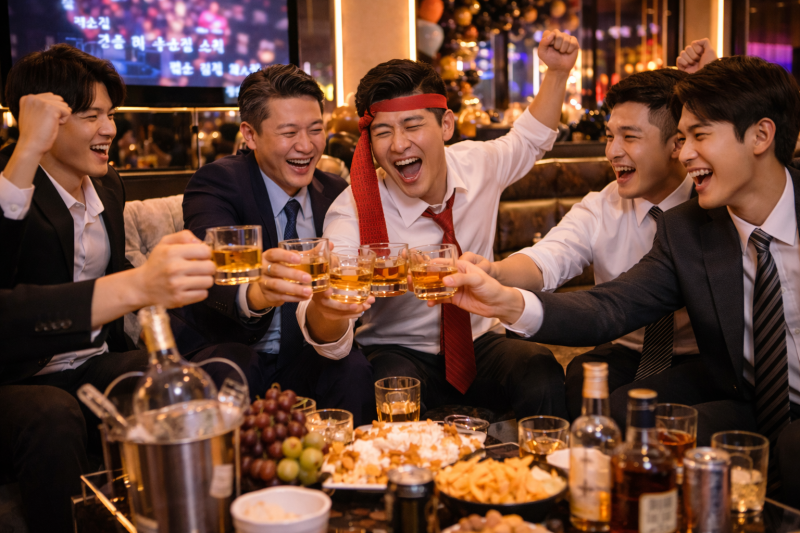강남 가라오케 회식