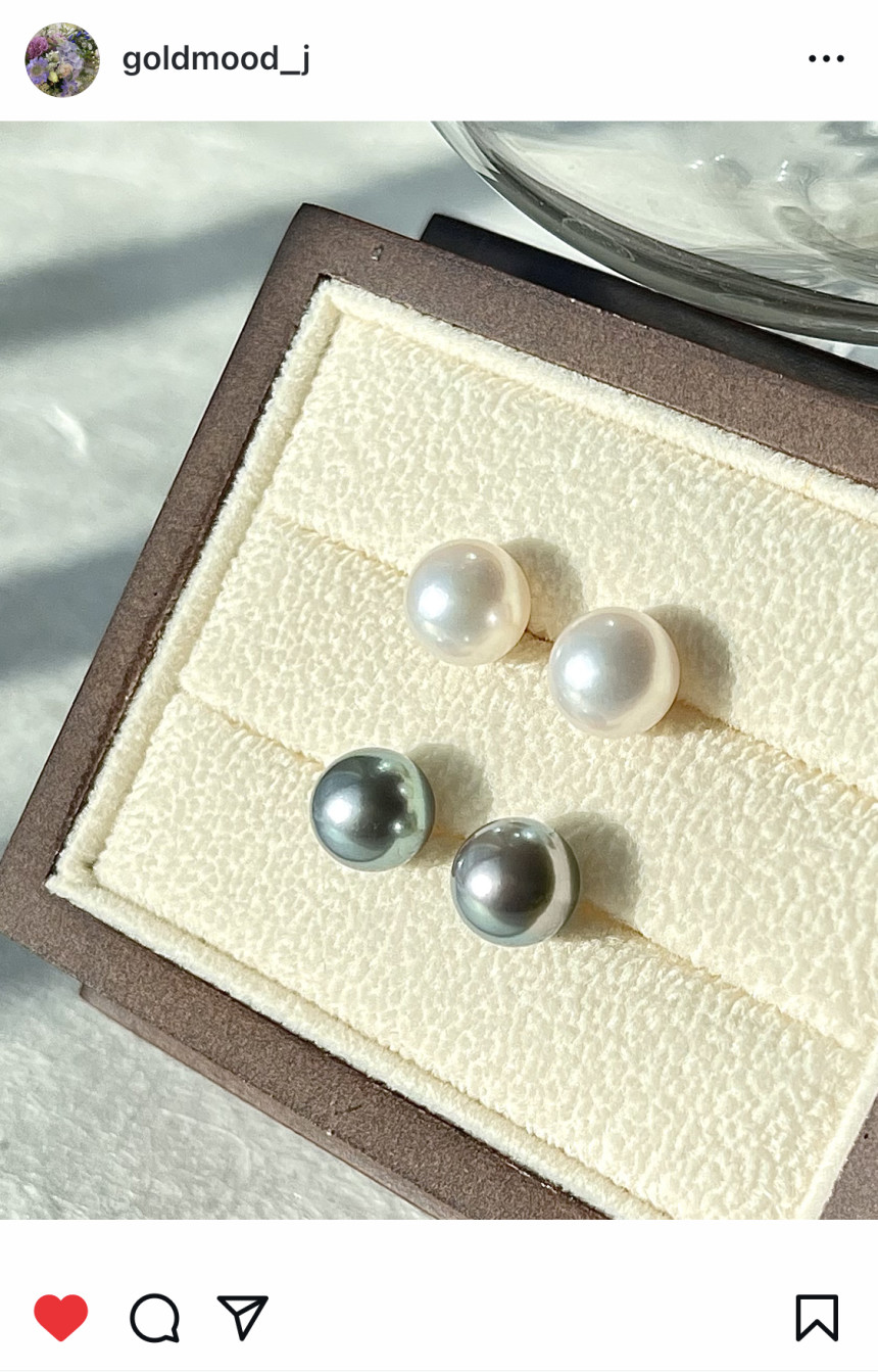 14K 18K 해수 아코야 진주 귀걸이 (7.5-8mm) AAA+등급