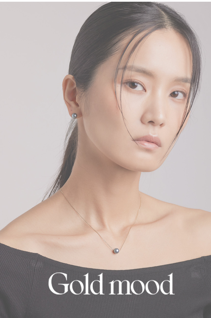 14K 18K 해수 아코야 흑진주 귀걸이 7.5-8mm AAA+ 등급