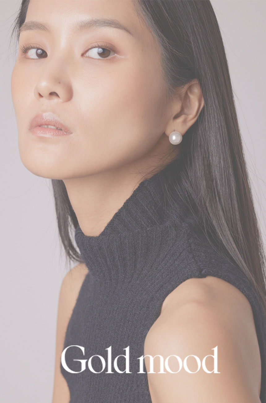 14K 크리스탈 진주 펄 귀걸이 (10mm/12mm)