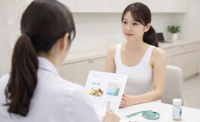 세렌 비만케어 프로그램 모습 (Mobile)