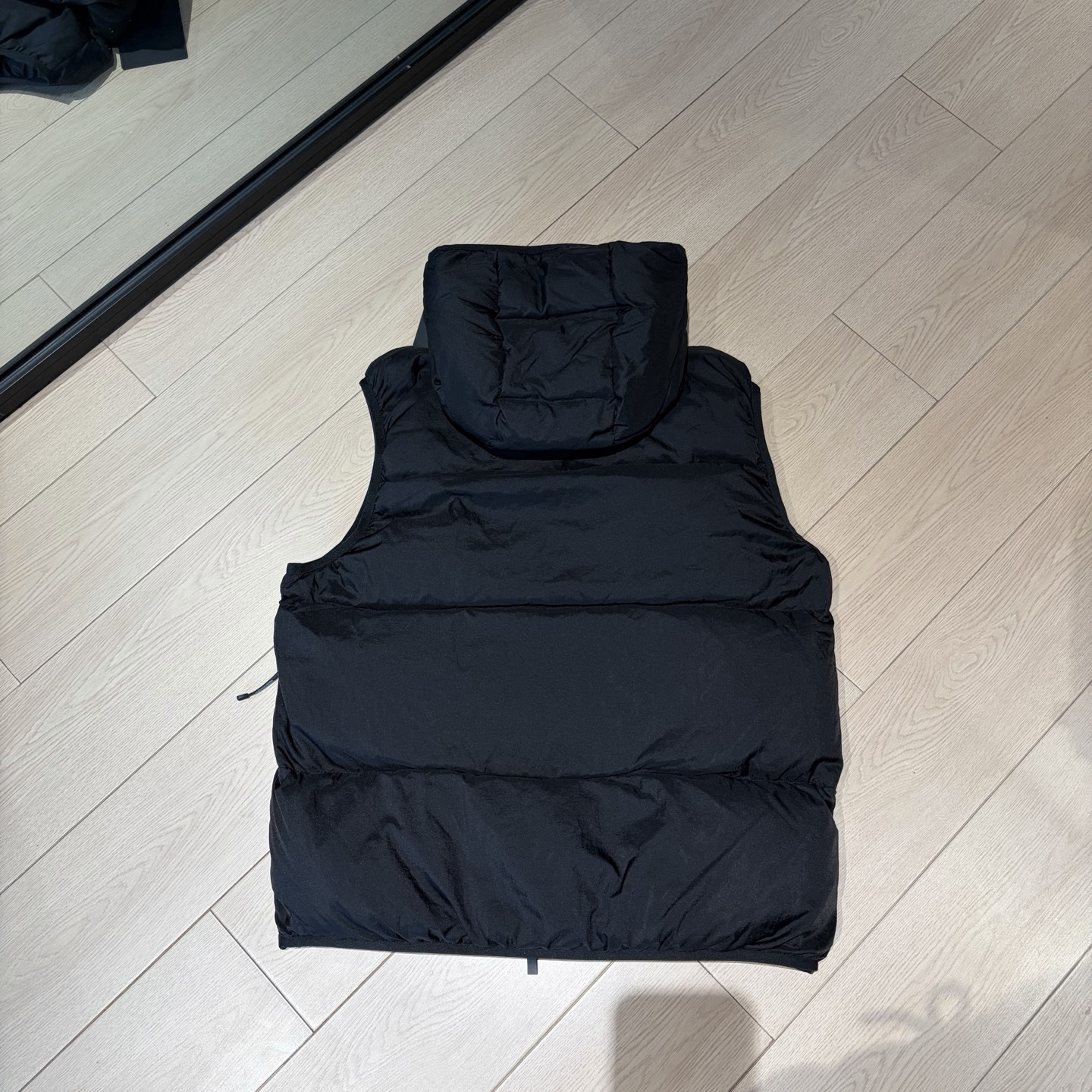 패딩 후드 조끼