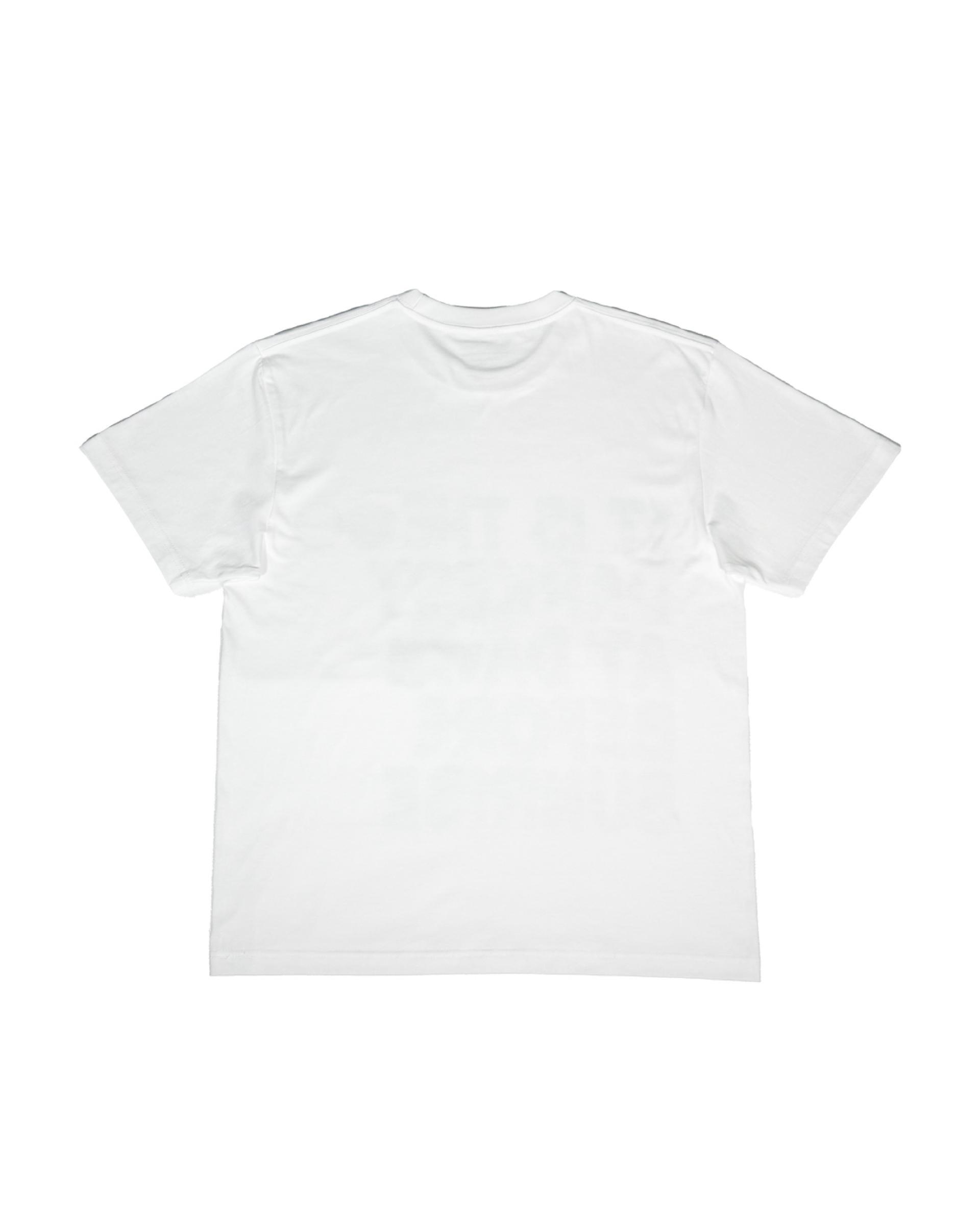 [UNISEX] BASIC PRINTING HALF SLEEVE T WHITE