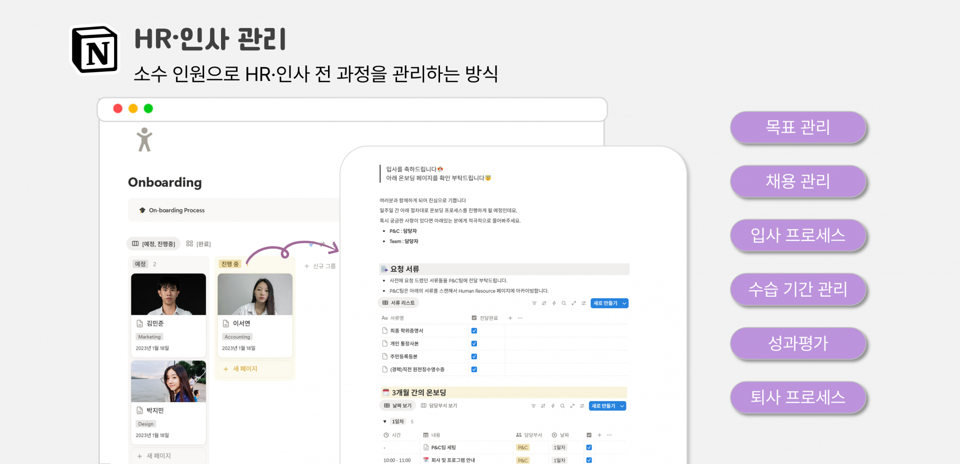 [운영 체계 #2]  HR·인사, 1명으로 전 과정을 관리