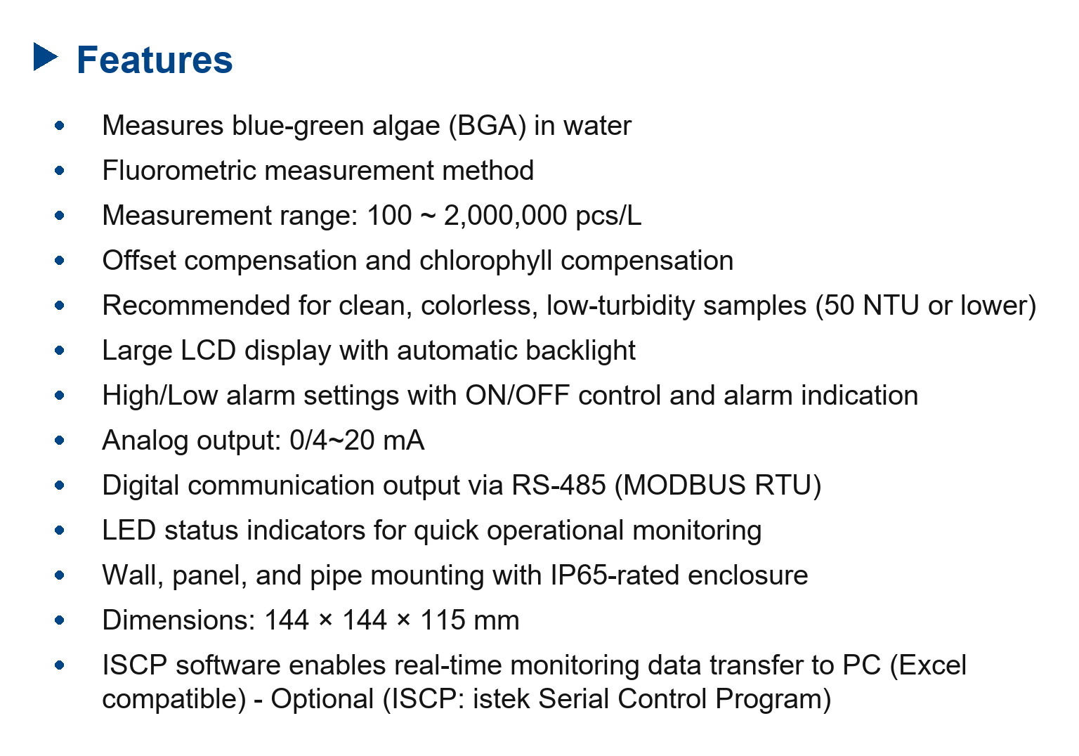 MG8000 BGA(Blue Green Algae) Controller