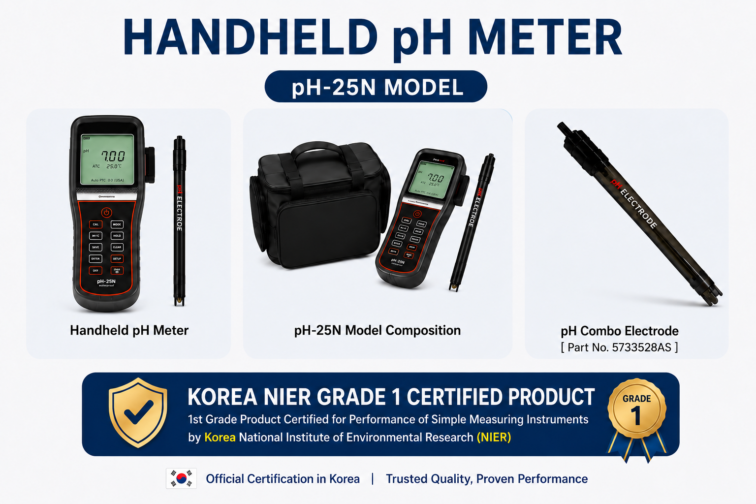 pH-25N_ Portable pH/ORP/ISE Meter