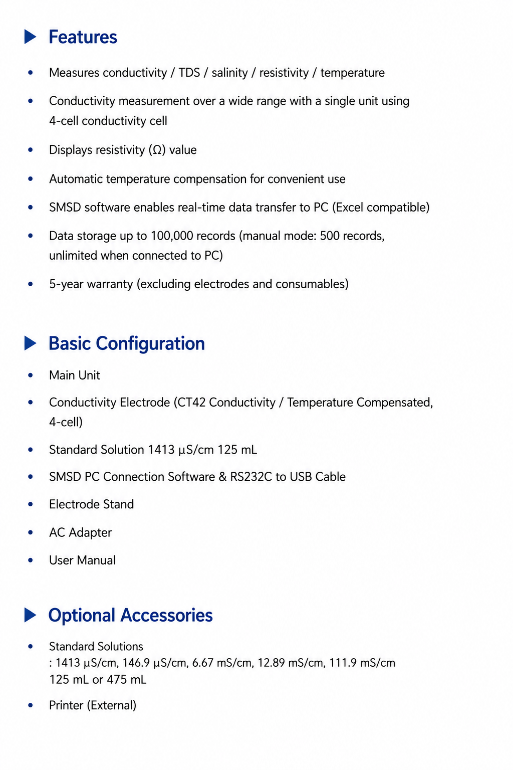 K4000-EC Laboratory Conductivity/TDS/Salinity/Resistivity Meter