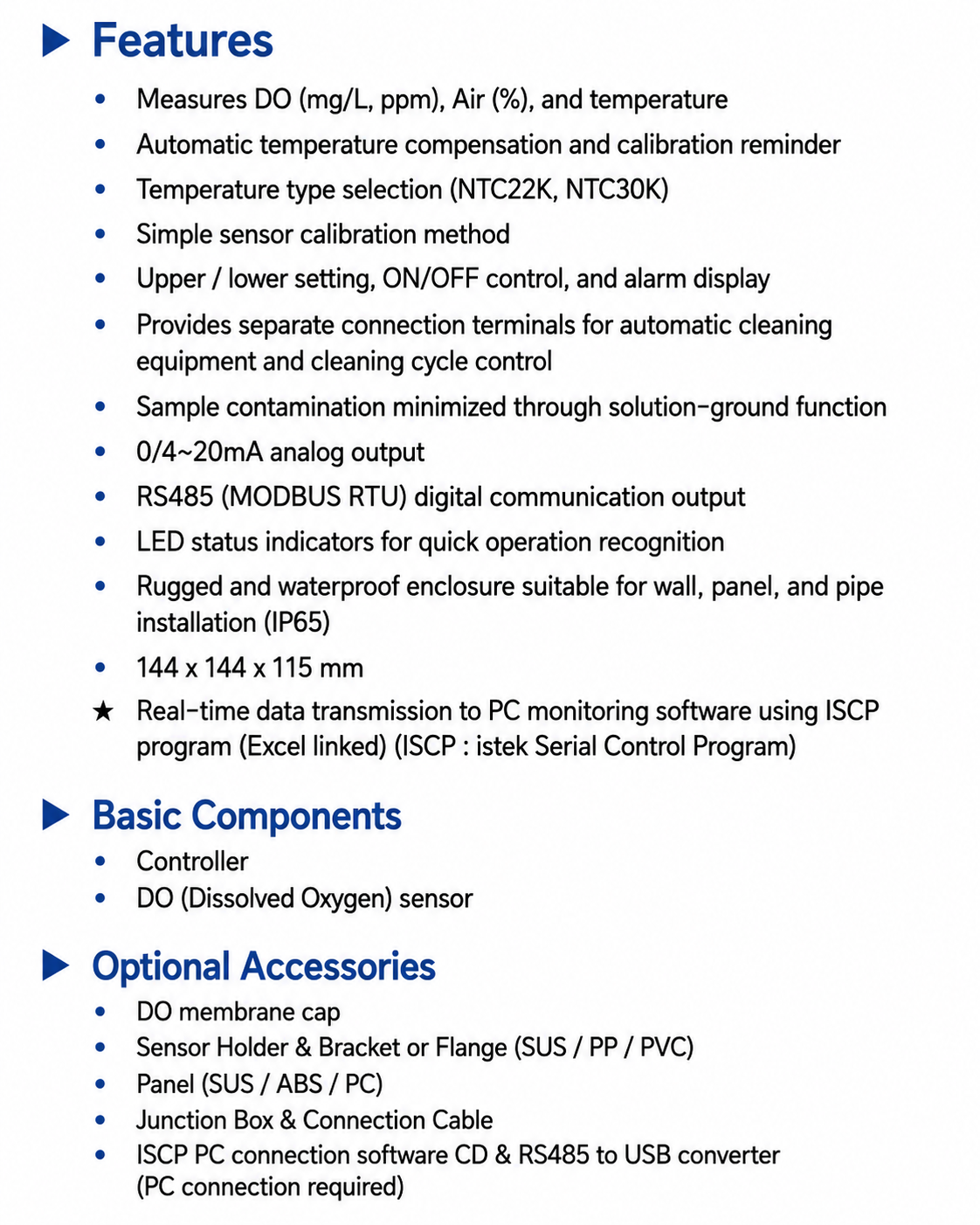 HD3000 DO/Air/Temp Online Transmitter