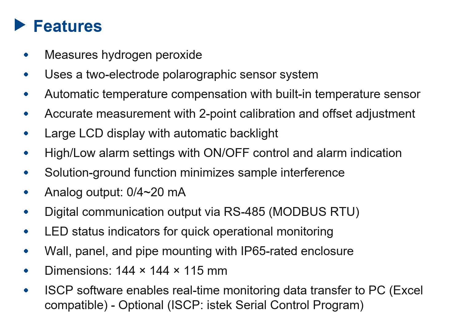 MHP5000 H2O2(Hydrogen peroxide) Controller
