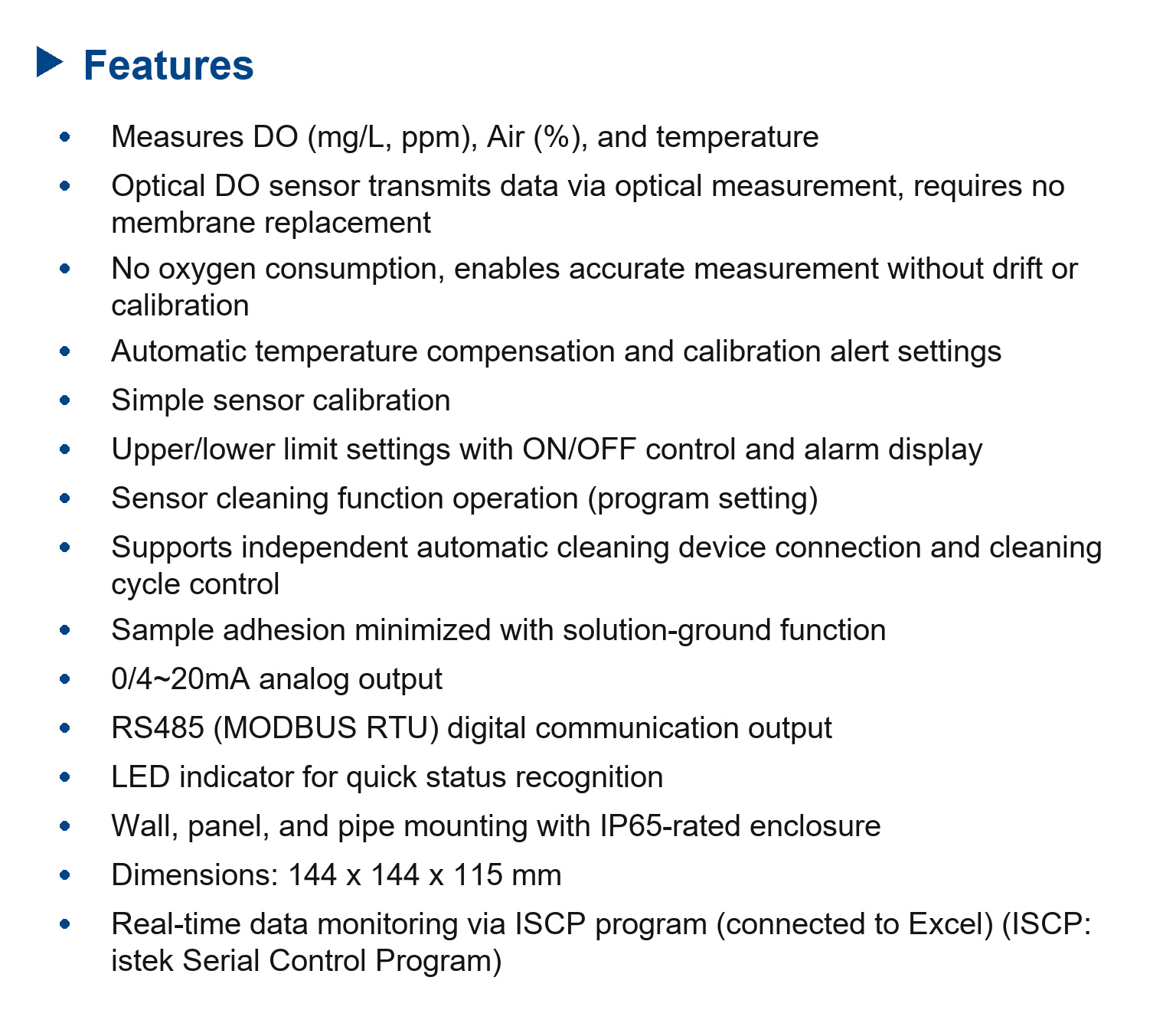 MOD3500 Optical DO/Air/Temp Onlinte transmitter