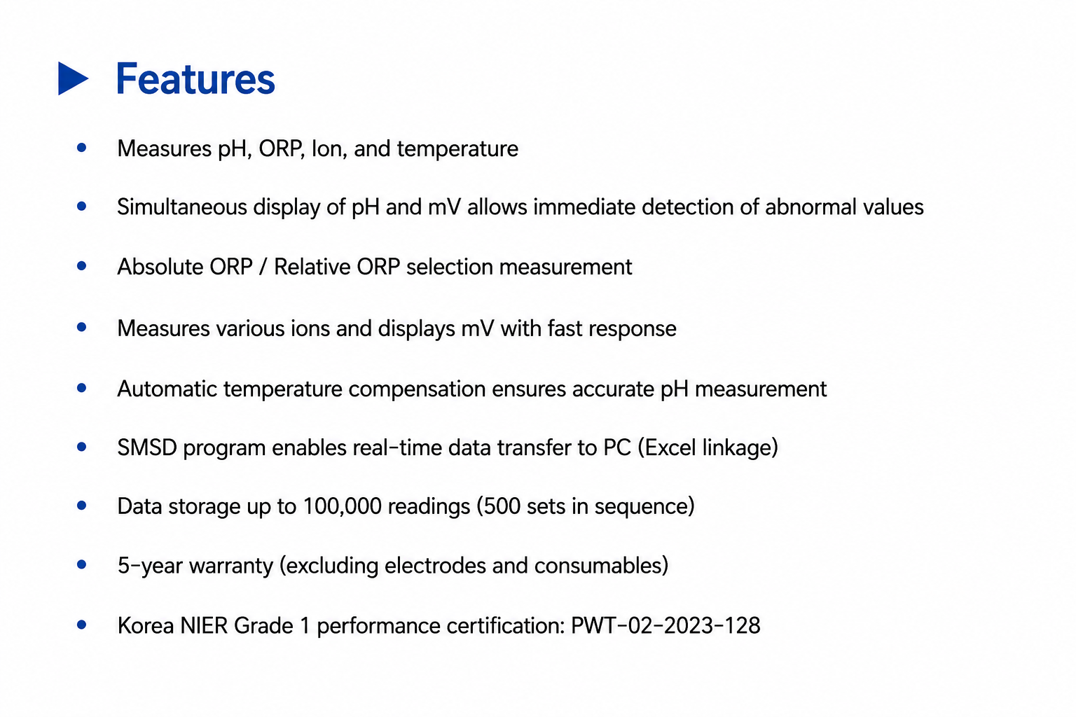 K2000-pH Laboratory pH/ORP/Ion/Temp Meter