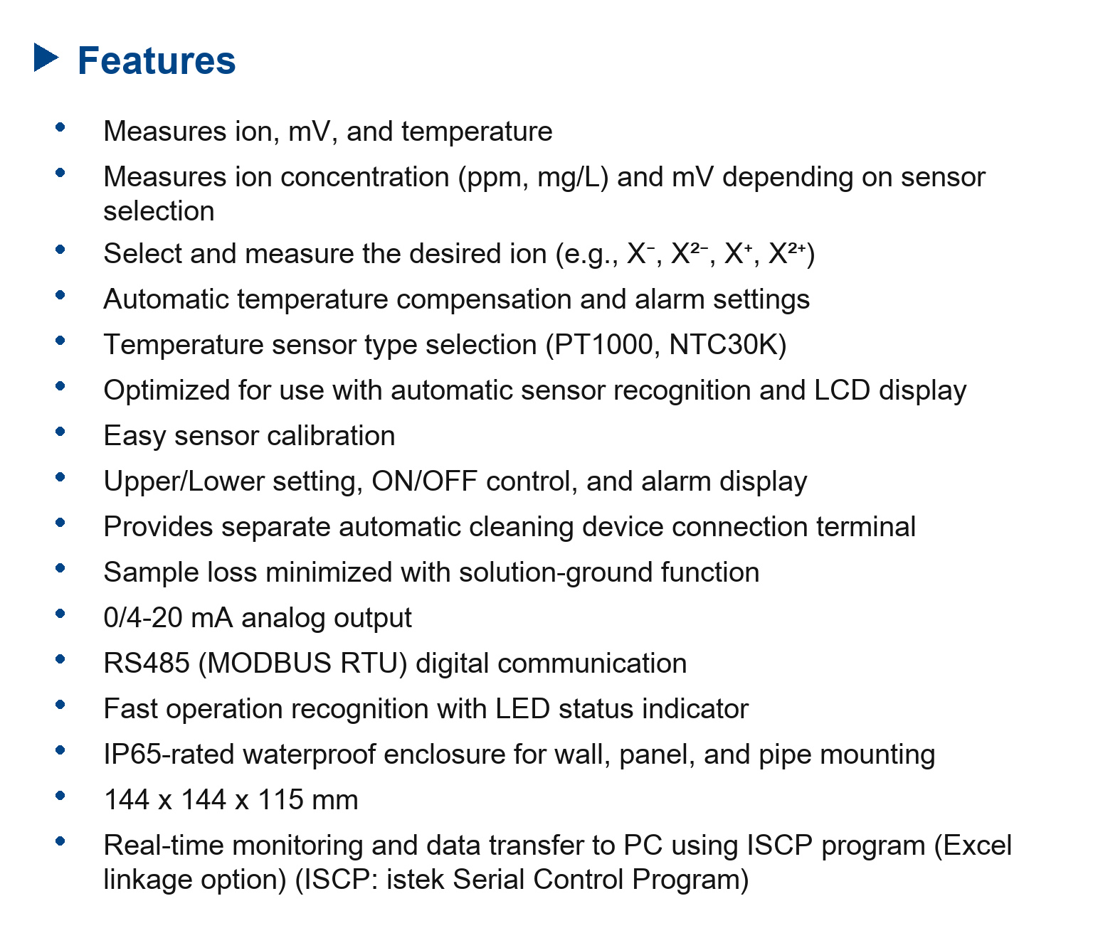 HI5000 Ion/mV/Temperature Online Transmitter