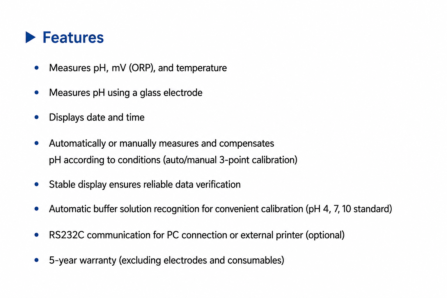 pH-200L Laboratory pH/mV/Temperature Meter