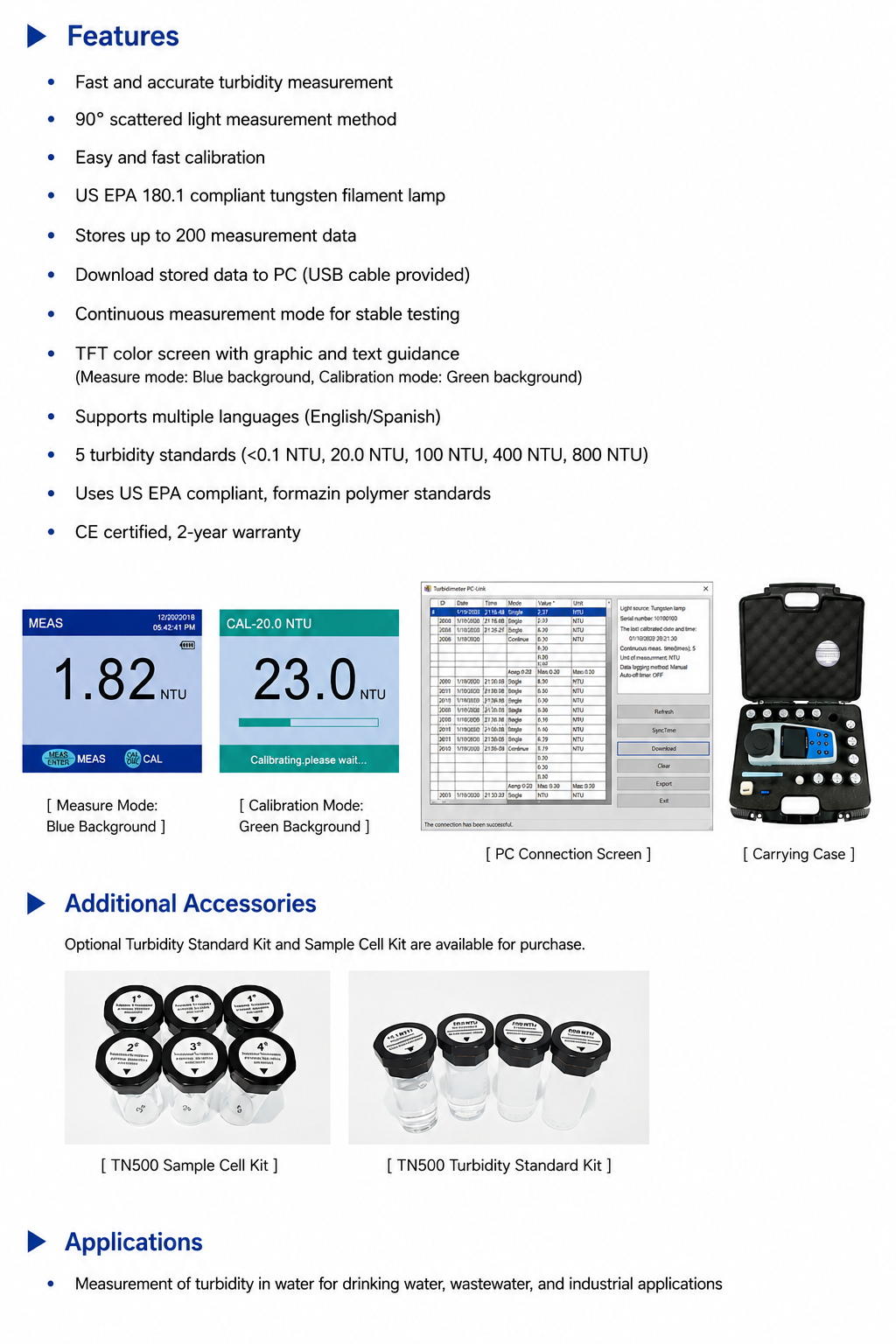TN500 Portable Turbidity