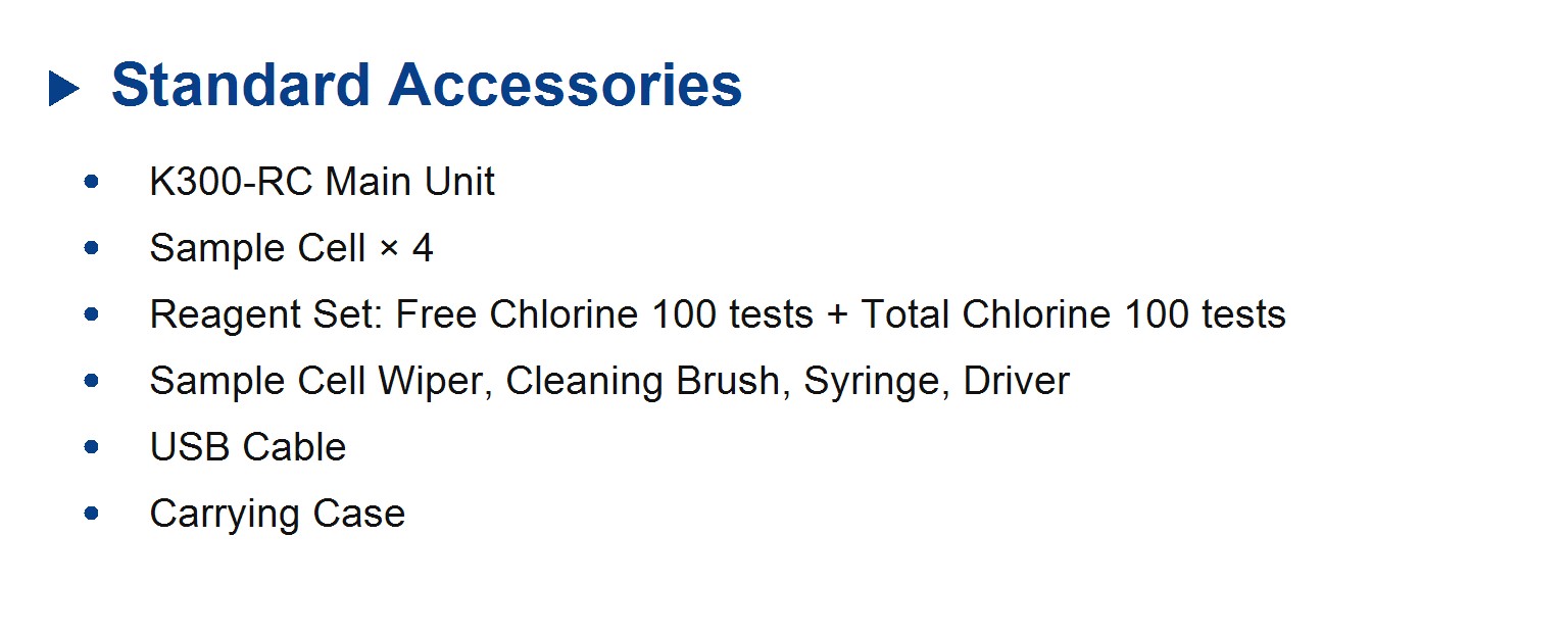 K300-RC Portable Residual Chlorine Meter 복제