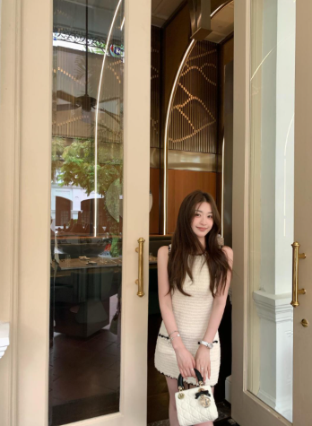 샤넬 26 실크 레이스 민소매 원피스