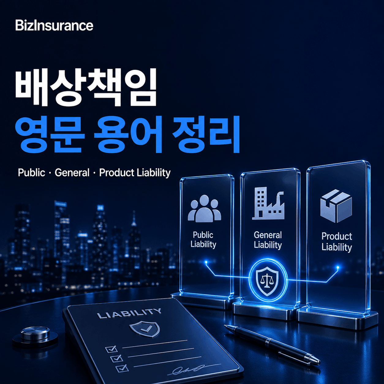 배상책임 영문 용어 Public Liability General Liability Product Liability 보험 용어 대응