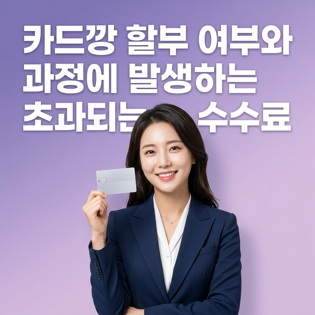 카드깡 할부 여부와 과정에 발생하는 초과되는 수수료