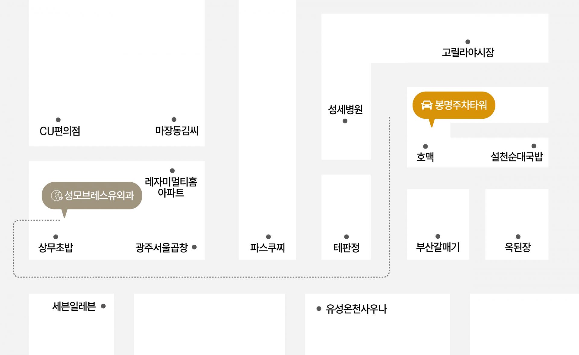 성모브레스유외과 약도