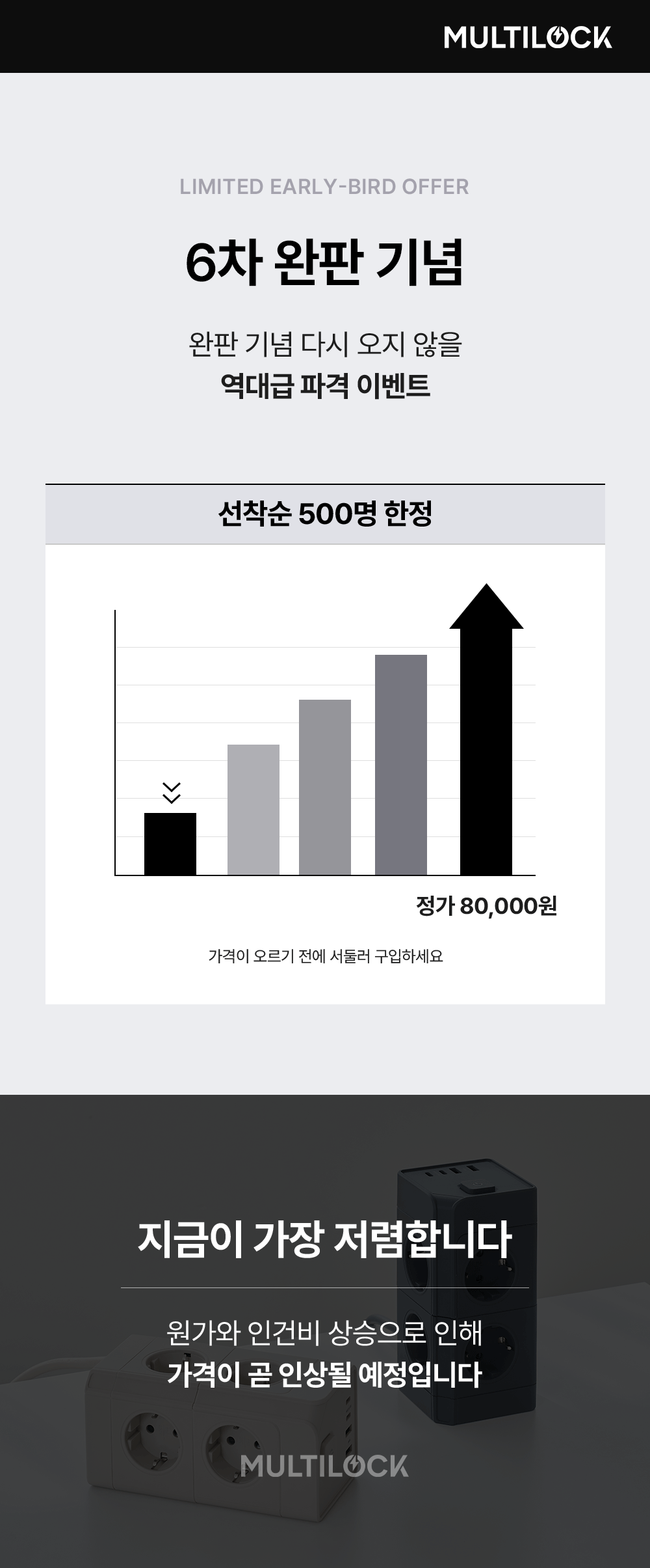 멀티락 PRO 8구 12구 고용량 타워 큐브 멀티탭