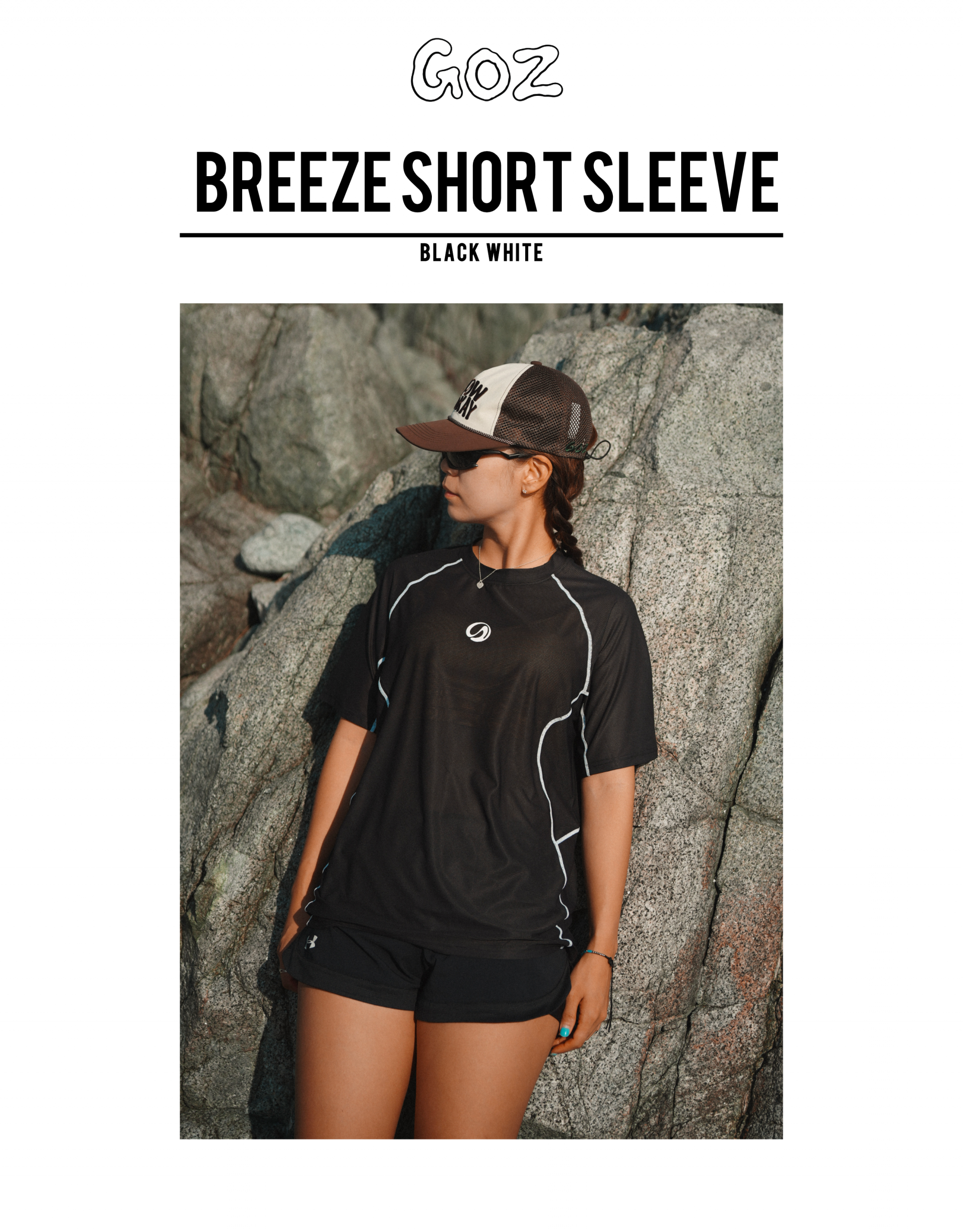 BREEZE SHORT SLEEVE (BLACK WHITE)