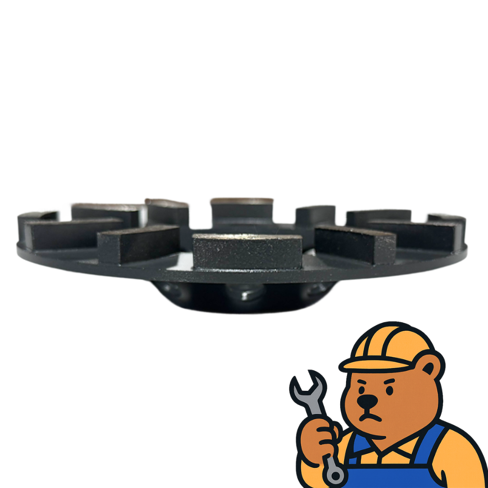 CS 국산 178mm(7인치)다이아몬드 콘크리트 연삭 평날 평컵 10mm 컵휠 30방
