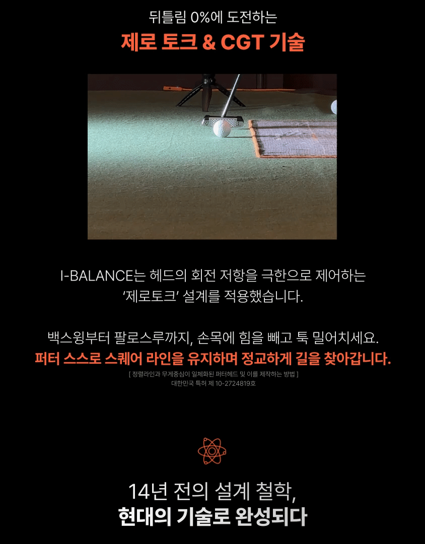 I Balance Putter Center Standard Blade